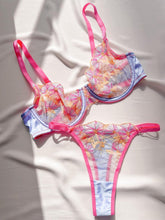 Barbie Çiçek Dantelli Balenli Demi Sütyen Takımı Çok Renkli