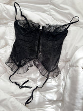 edde La Romantizm Balenli Jartiyerli Büstiyer Siyah