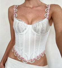 Lucia Premium Balenli Büstiyer Beyaz