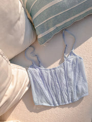 Lisa Premium Balenli Büstiyer Mavi