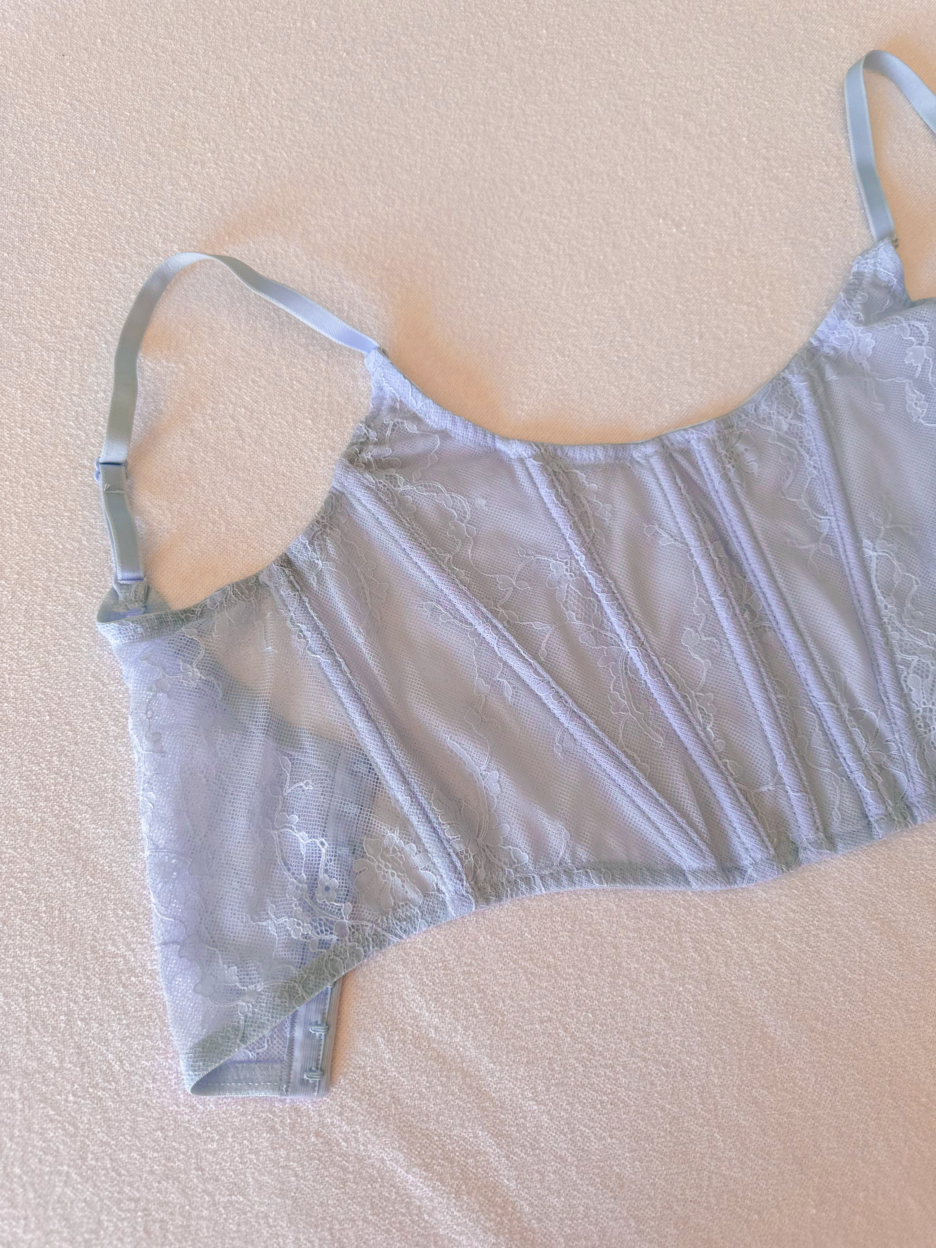 Lisa Premium Balenli Büstiyer Mavi