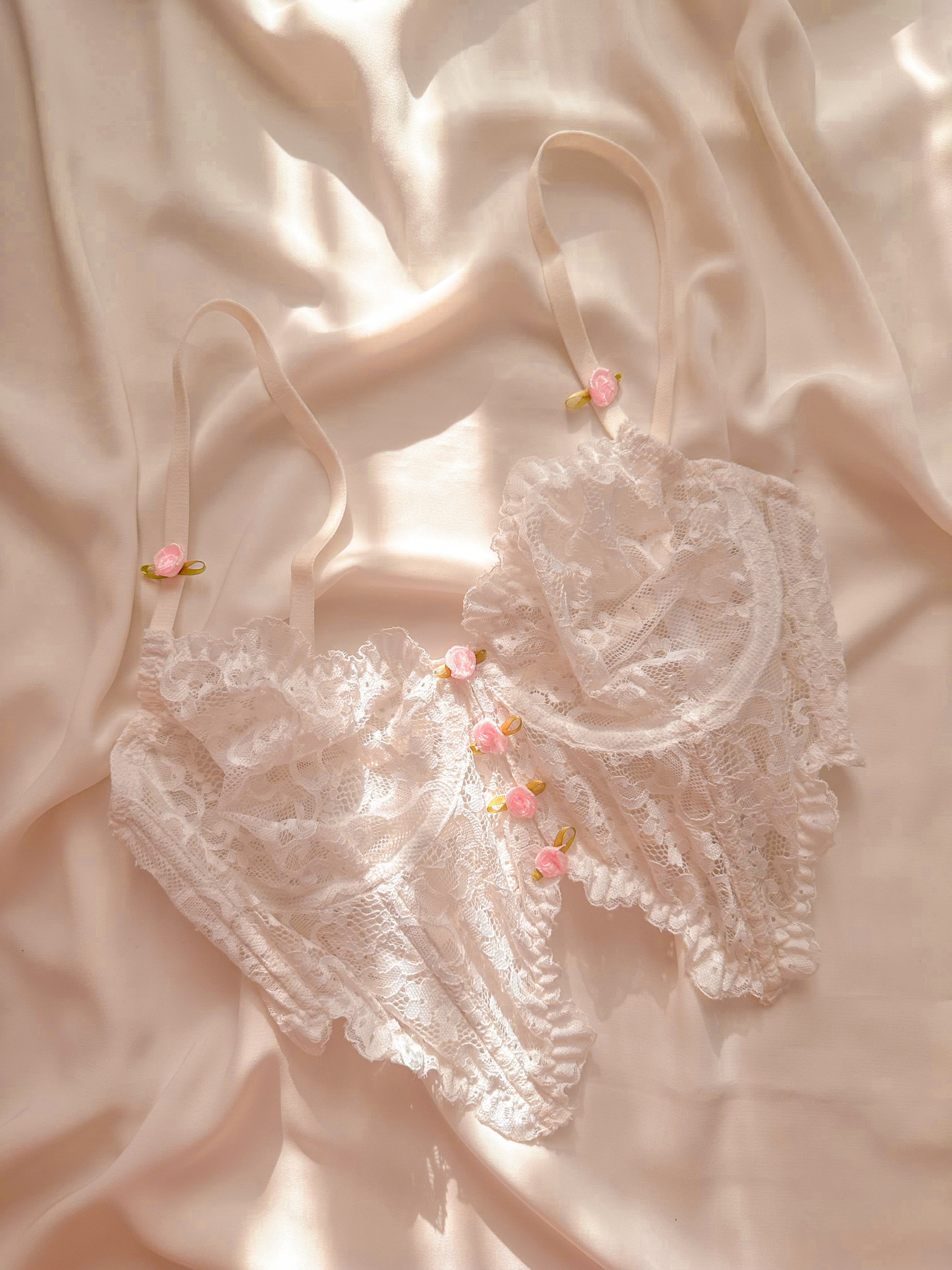 Soft Bride Balenli Balkonet Büstiyer Takımı Beyaz