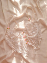 Soft Bride Balenli Balkonet Büstiyer Takımı Beyaz