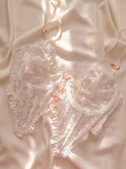 Soft Bride Balenli Balkonet Büstiyer Takımı Beyaz
