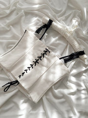 Call me Charlotte Vintage Private Balenli Büstiyer Beyaz